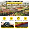 VEVOR 6.5FTx300FT Premium Weed Barrier Fabric Heavy Duty 3.2OZ, Woven Weed Control Fabric, High Permeability Good for Flower Bed, Black - 4 of 4