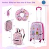 Infans 5 PCS Kids Luggage Set w/ Backpack Neck Pillow Luggage Tag Lunch Bag Wheels - 2 of 4