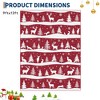 Christmas Area Rug, Washable Non Slip Holiday Carpet with Xmas Tree Reindeer Snowflake, Low Pile Accent Rug for Home - 2 of 4