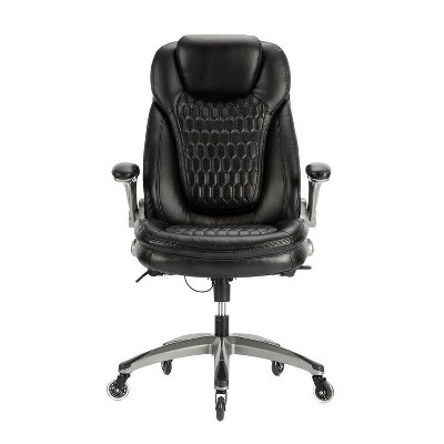 Black High Back Leather Executive Swivel Office Chair