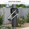 PURPLE LEAF Patio Umbrella Outdoor Table Umbrella Aluminum Frame Market Umbrella Sun Umbrella with 8 Sturdy Ribs - 2 of 4