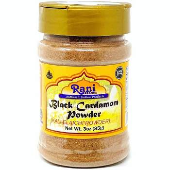 Black Cardamom Powder (Kali Elachi) - 3oz (85g) - Rani Brand Authentic Indian Products
