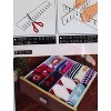 Unique Bargains Plastic Adjustable Tidy Organizer Drawer Divider 42 x 6.5cm White 3 Pcs - 2 of 3