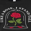 Women's - Disney - Like A Rose, I Stand Tall Fitted Graphic T-Shirt - 2 of 3