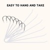 BP4U Open-Ended Metal Pants Hangers, Non-Slip Heavy-Duty Steel Hangers for Jeans, Trousers, Scarves & Bath Towels - 4 of 4