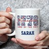 Retro America 1776 Floral Mug, Land of the Free Patriotic Gift| OrnamentallyYou - 4 of 4