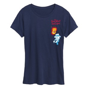 Women's - The Year Without a Santa Claus - Heat Miser Cold Miser Short Sleeve Graphic T-Shirt - 1 of 4