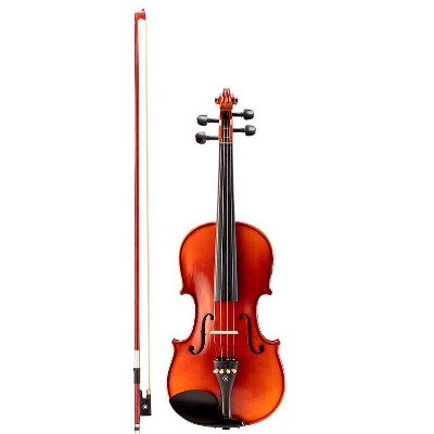 Photo 1 of Monoprice 4/4 Flamed Maple Violin with Music Stand, Violin Stand, Case, Bow, and Rosin - Stage Right Sonata