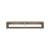 Vynxaria Modern TV Stand 10.4" H with 2 Shelves, White Oak Finish - 2 of 4