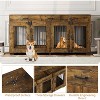 Nasitip 71'' Dog Crate Furniture for 2 Dogs, Wooden Double Dog Crate with 3 Drawers and Removable Room Divider for Large Medium Dogs - 4 of 4