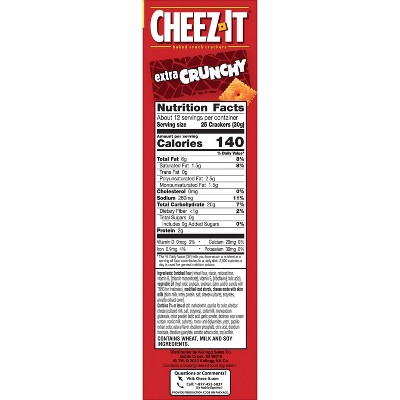 Cheez-It Extra Crunchy Bold Cheddar Baked Crackers - 12.4oz