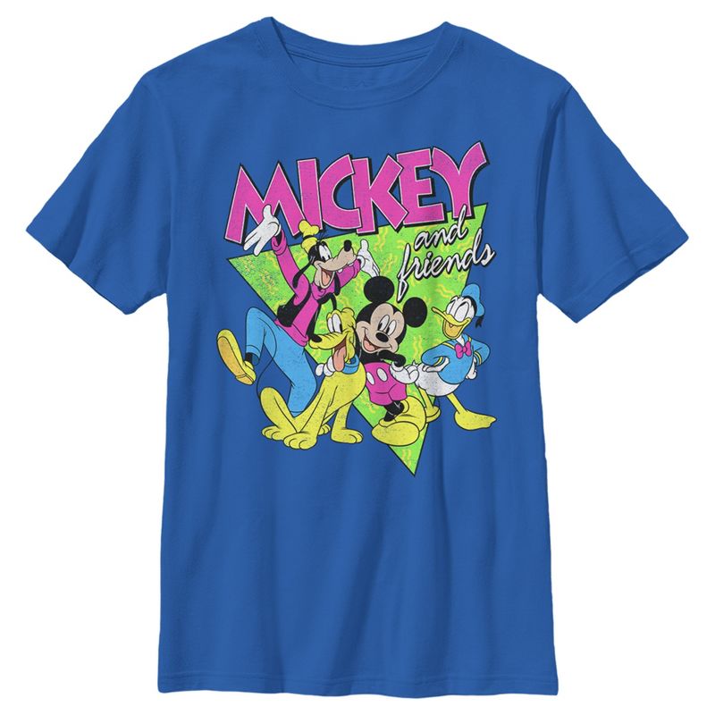 Boy's Mickey & Friends 90s Vibe T-Shirt, 1 of 6
