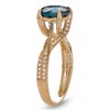 Designs By Gioelli 10K Yellow Gold London Blue Topaz Ring - 2 of 3