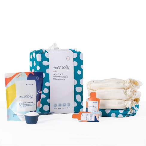 Esembly Cloth Diaper Try-It Kit Reusable Diapering System - Size 2 - Dapple  Dot