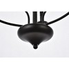 Elegant Lighting Westley 6 lights pendant in black - 4 of 4