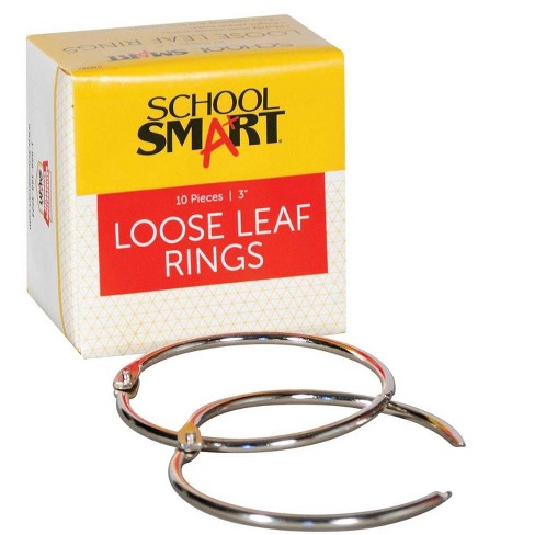 School Smart Round Ring View Binder, Polypropylene, 1-1/2 Inches, White :  Target
