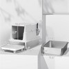 Kumasinova Cat Litter Box with 201 Stainless Steel Scoop & Tray,Flip Top for Easy Clean,Odor-Resistant Litter Box for Big Cats,White - 3 of 4