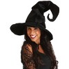 HalloweenCostumes.com  Women Women's Deluxe Witch Hat, Black - 3 of 3