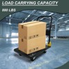 VisioGear Foldable Platform Push Hand Truck Cart Dolly, 880 lbs. Weight Capacity, 2 Swivel Brake Wheels, Black, 35.8"*23.6"*35.6" - 4 of 4