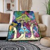 Lomsoe Colorful Mushroom Eyes Print Flannel Blanket - All Seasons Soft and Warm Throw Blanket for Napping, Camping, Travel, Office - 3 of 4