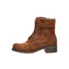 CUSHIONAIRE Rena Combat Womens Boots, Lace-Up Side Zip Ankle Boots for Women with Knit Trim and Low Block Heel - 2 of 4