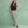 Lands' End Women's Mid Rise Classic Straight Leg Chino Ankle Pants - 4 of 4