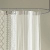 LunaLulinlk Cotton Printed Shower Curtain with Chenille - 3 of 4