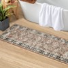 Oriental Machine Washable Rug Ultra Soft Rug for Living Room Low Pile Foldable Thin Non Slip Carpet - 3 of 4