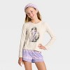 Girls' 2pc Long Sleeve Pajama Set with Spa Headband - art class™ - 3 of 4