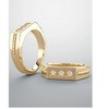 Pompeii3 10k Gold 1/2 Ct 3-Stone Mens Braided Heavy Weight Ring Wedding Band - 4 of 4