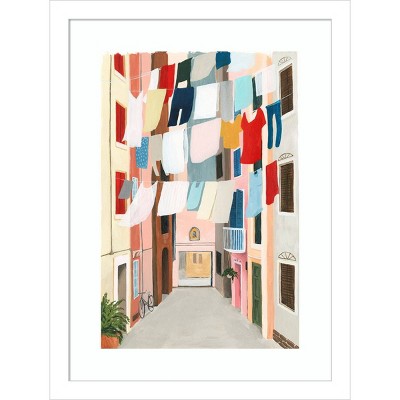12" x 16" Laundry Day II by Grace Popp Framed Wall Art Print - Amanti Art