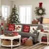 Christmas Cardinal Throw Pillow Covers 18 x 18 Inch Poinsettia Red Bird Holly Berries Floral Joy to The World - 3 of 3