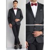 INSPIRE CHIC Men's Single-Breasted Peak Lapel Business Wedding Suit Jackets - 4 of 4