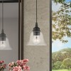 Livex Lighting Moreland 1 - Light Pendant in  Black - 4 of 4