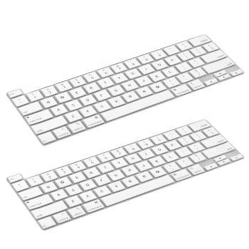 Insten 2 Pack Keyboard Cover Protector Compatible with 2020 Macbook Pro 13", Ultra Thin Silicone Skin, Tactile Feeling, Anti-Dust, White