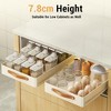 Telescopic Drawer Kitchen Organizer 25cm, Pull Out Storage Shelf with Handle, No Drill, Space-Saving Cabinet Organizer for Bathroom - 2 of 4