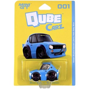 Mini GT Qube Carz Nissan Skyline Kenmeri Liberty Walk Baby Blue - 1 of 4