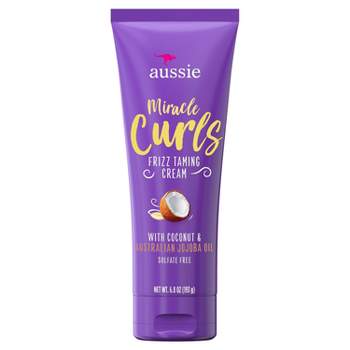 Aussie Miracle Curls Frizz Taming Curl Cream with Coconut & Jojoba - 6.8 fl oz