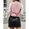Women's Formal V-Neck Business Dress Suit Vest Corduroy Waistcoat - 2 of 4