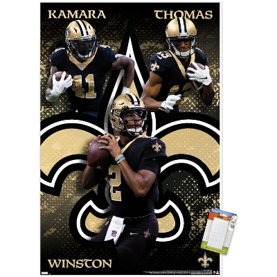 Trends International Nfl New Orleans Saints - Cameron Jordan Feature Series  23 Unframed Wall Poster Print White Mounts Bundle 14.725 X 22.375 : Target