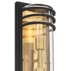 John Timberland Habitat Modern Outdoor Wall Light Fixture Black Brass Metal 21" Clear Glass for Post Exterior Barn Deck House Porch Yard Posts Patio - 3 of 4