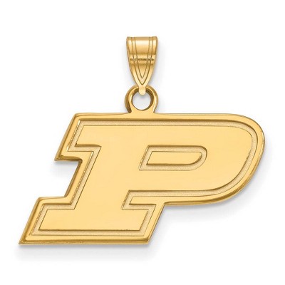 Black Bow Jewelry 14k Yellow Gold Purdue Boilermakers NCAA Small Pendant