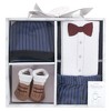 Little Treasure Baby Boy Boxed Gift Set, Navy Suspenders, 0-6 Months - 2 of 2