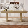 60"-78" Extendable Dining Table with Removable Leaf, Farmhouse Wooden Dinner Table Kitchen Table Office Desk, Natural/Brown-ModernLuxe - 2 of 4