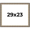 PosterPalooza | Photo Size Ornate Silver Picture Frame - UV Acrylic, Foam Board Backing, Hanging Hardware - 2 of 4