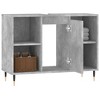 CLIHOME 31.5x13.0x23.6 in. Bathroom Sink Cabinet, Engineered Wood Storage Cabinet With Metal Legs - 3 of 4