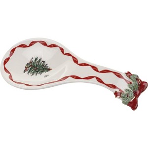 Spode Christmas Tree Gold Ribbons Spoon Rest - 1 of 4