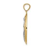 Black Bow Jewelry 14k Yellow Gold & White Rhodium Oval Miraculous Medal Pendant - 2 of 4