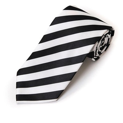 Men's College 1/2" Stripes Colored Woven Slim Neck Tie