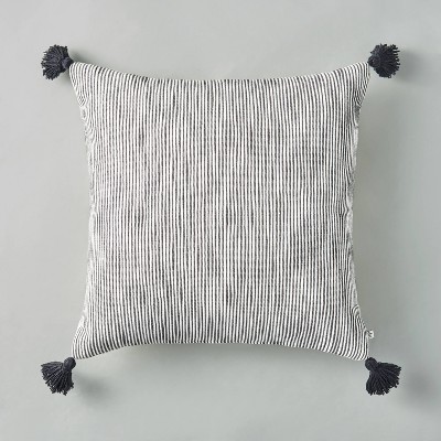 16x42 Washed Loop Stripe Lumbar Bed Pillow Gray - Hearth & Hand™ With  Magnolia : Target